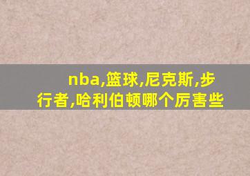 nba,篮球,尼克斯,步行者,哈利伯顿哪个厉害些