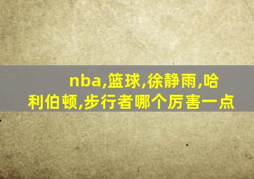 nba,篮球,徐静雨,哈利伯顿,步行者哪个厉害一点