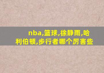 nba,篮球,徐静雨,哈利伯顿,步行者哪个厉害些