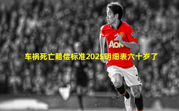 车祸死亡赔偿标准2025明细表六十岁了